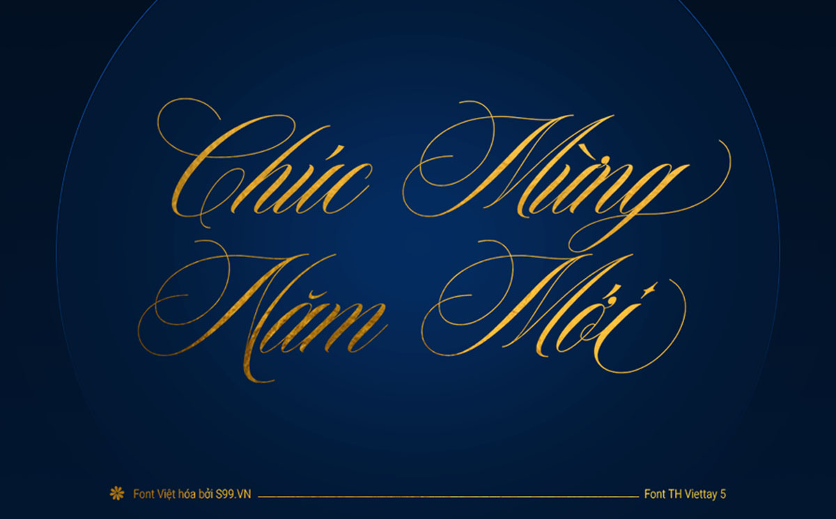 Font viết tay nét mảnh handwriting - TH Viettay 5 Việt hóa